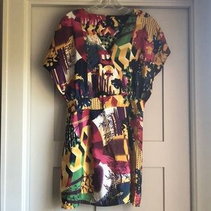 Colorful summer mini dress. Size S